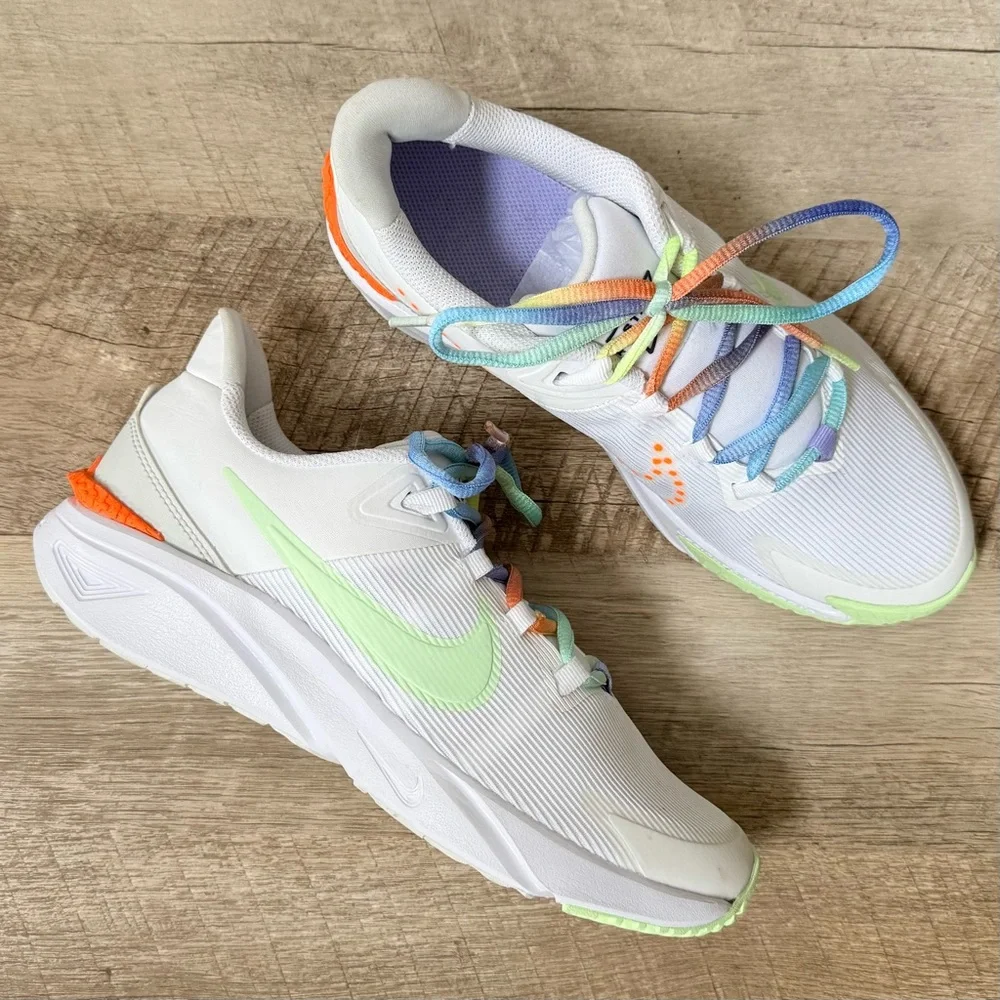 NIKE 7 Youth Star Runner 4 Sneakers / Women’s 8.5 9 Pastel Colorful Neon Shoes - Picture 4 of 14